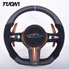 Buy cheap Bmw M Series Black Alcantara Carbon Fiber Steering Wheel Matte With Paddles from wholesalers