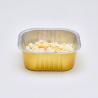 Buy cheap 180ml Foil Food Container Aluminum Foil Cupcake With Lids Square Cake Pan For Desserts Flans from wholesalers