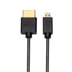 34AWG TPE HDMI To HDMI Cable 4K 60Hz A TO D Gold Plated 4.5mm Dia