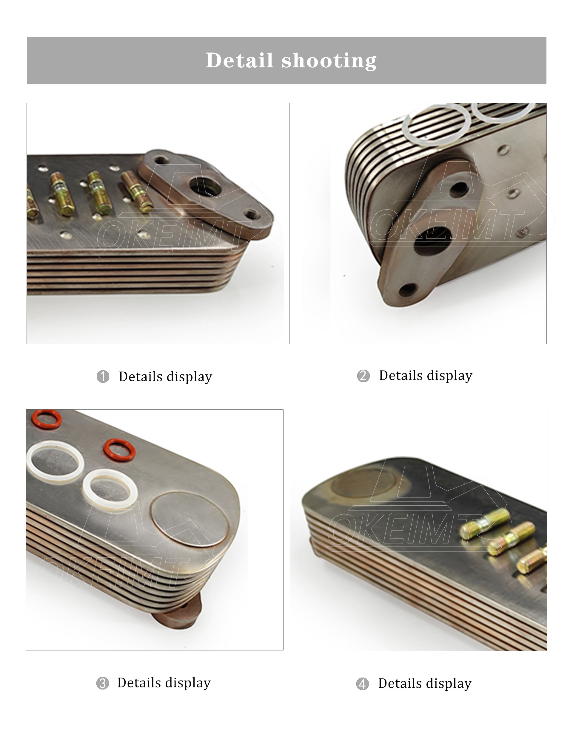 ME054110 Mitsubishi Engine Oil Cooler Core for Mitsubishi 6D22 6D24 and Kobelco SK300 SK330 SK350 SK450