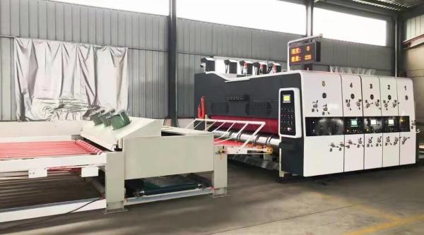 Buy cheap 45# Steel Corrugated Carton Flexo Printing Machine ±0.15mm Printing Accuracy from wholesalers