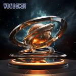 Large Square Metal outdoor stainless steel sculpture Abstract Galaxy Universe