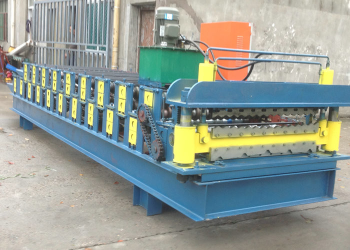 Corrugated / IBR Roll Forming Machine , Double Layer Roll Forming Machine 13-22 Stations