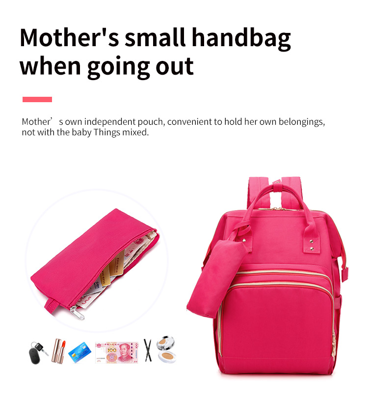 Multifunctional Adventure Diaper Bag Backpack With USB D Buckle Trailer Design