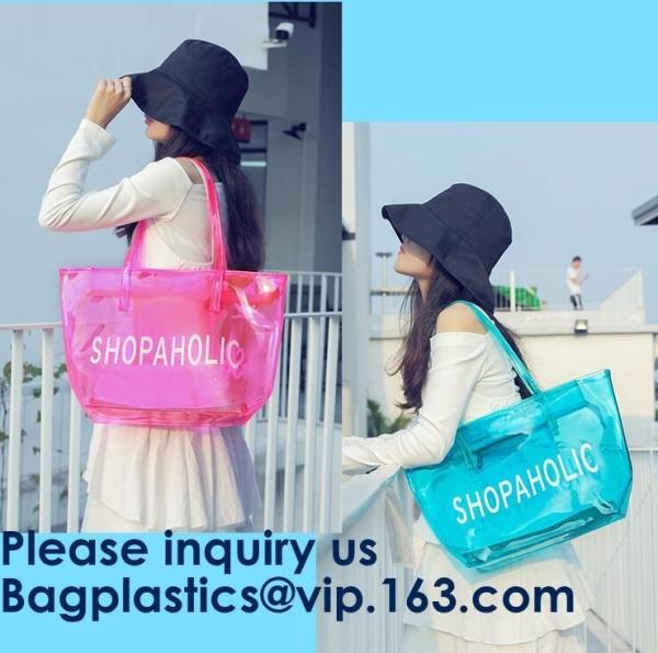 Waterproof Beach Pvc Bag Summer Beach Bag, China Suppliers Transparent PVC Women