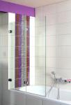 Easy Cleaning Shower Door Glass Transparent Obscure Pattern