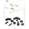 Buy cheap Plastic End Holder Bed Frame Accessories , Plastic Corner Connector from wholesalers