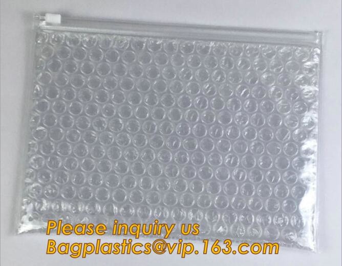 Holographic Zipper Slider Zip Lock Bubble Bag,Cosmetic Zipper Bag/Rose Gold Slider Bubble Bag with Logo,Slider Bubble Zi