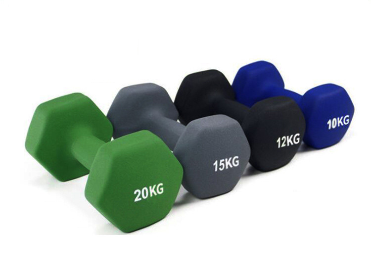 Thin Arm Dip Plastic Dumbbells 5kg Eco Friendly 2kg Ladies Dumbbells