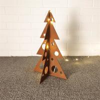 Buy cheap Special Garden Decorative Laser Cut Corten Steel Christmas Tree for Xmas Holiday product