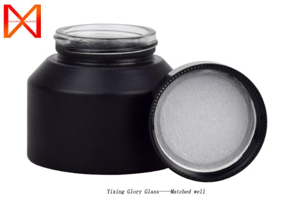 Buy cheap Customized Small Glass Cosmetic Jars Cylinder Round Shape Light Weight from wholesalers