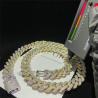 Buy cheap Jewelry Baguette Moissanite Hip Hop Chains Luxury Cuban Moissanite Cuban Chain from wholesalers