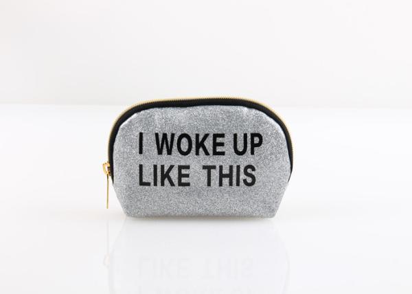 Buy cheap Glitter Material Makeup Bags And Cases For Women 15 * 12 * 4cm from wholesalers