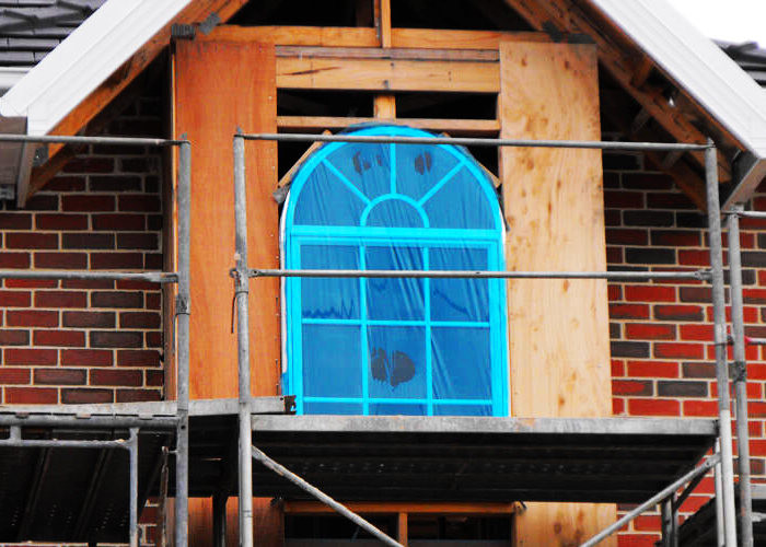 Outdoor Window Glass Protection Film 50 Micron Thickness Blue Color RoHS Certified