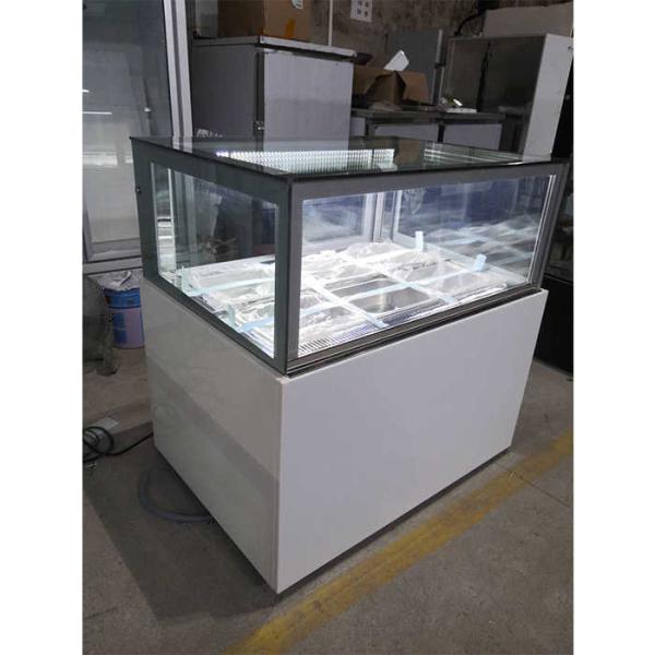 Buy cheap 4ft 3 Layer Glass Table Top Ice Cream Display Freezer from wholesalers