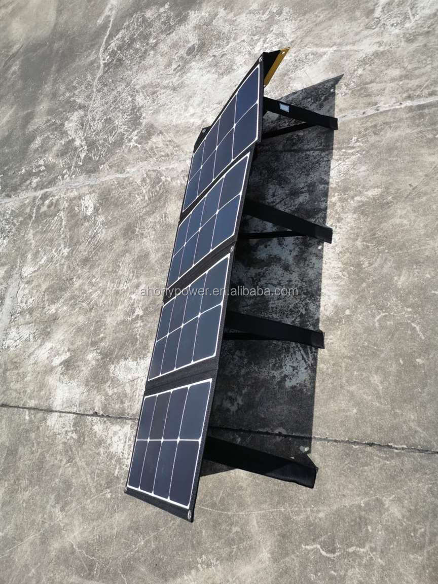 100w ETFE Folding Solar Kit Portable Foldable Solar Blanket For Solar Generator