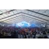Buy cheap Transparent Tent 20x50m Clear Span Tent 1000 People Outdoor Party Tents with UV-resistant from wholesalers