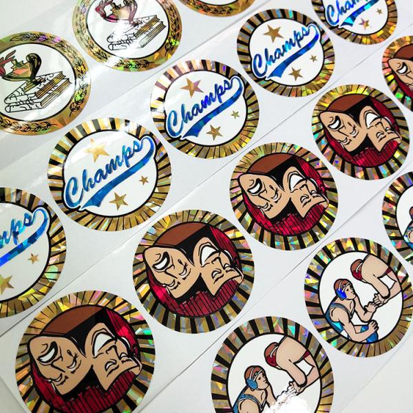 Buy cheap Adhesive Printable Foil Sticker Paper CMYK Clear Foil Labels from wholesalers