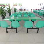 Backrest 8 Seats Dining Table For Family Flats Or School Canteens
