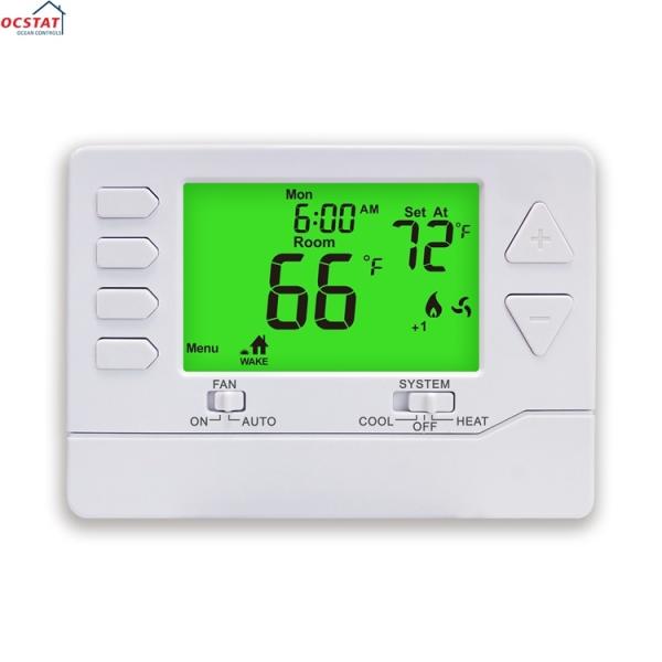 Buy cheap Riseem 2 Heat 2 Cool 24V Programmable Electronic Room Thermostat Temperature Control from wholesalers