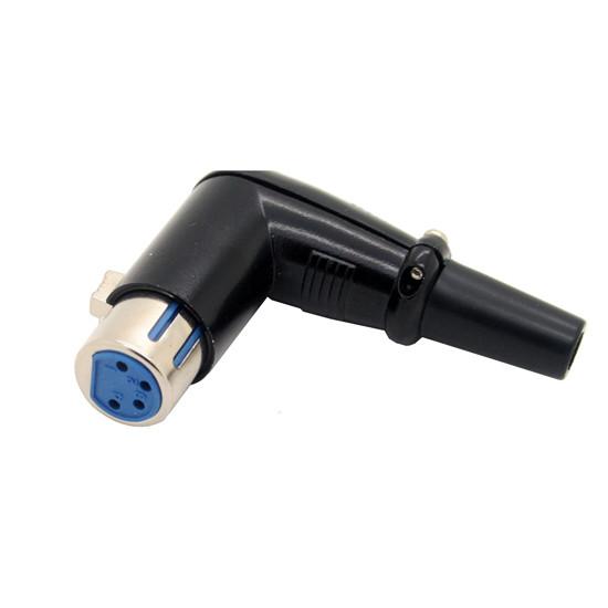 Buy cheap 4pin female XLR right angle connectors from wholesalers