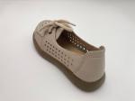 Breathable hollow lace-up comfortable women's shoes with soft soles white