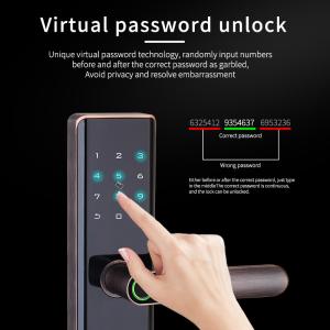 Buy cheap Euro Intelligent Door Lock Tuya Biometric Fingerprint Lock Black from wholesalers