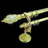 Buy cheap Muslim Carved Russian 0.4mm Double Tube Curtain Rods from wholesalers