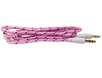 Buy cheap Fabric braided wire Car aux cable 3.5mm male to 3.5mm male from wholesalers