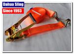 Retractable Flatbed Ratchet Straps , 27ft Length Pull Down Ratchet Straps