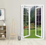 Customized Modern PVC Glass Entry Door Double Glazed Upvc Casement Door