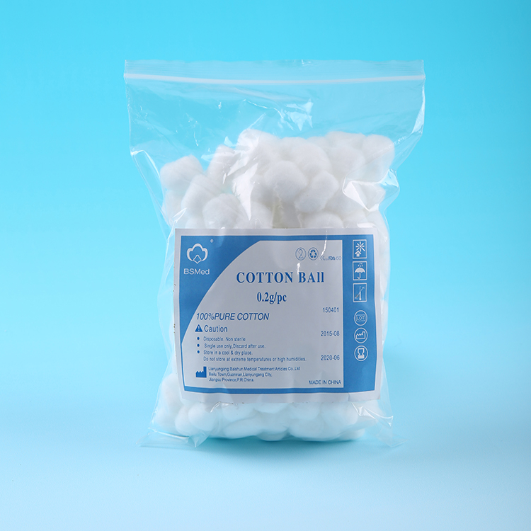 Hospital Surgical Cotton Balls Disposable Consumption 0.3g - 9g Eco - Friendly