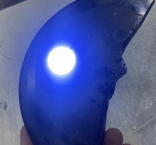 Buy cheap Customized Lab Grown Unnatural Blue SIC Single Crystal Raw Material For Jewelry from wholesalers
