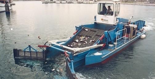 Buy cheap 3.5m length, 55KW ,1500m3,Aquatic Weed Harveting Boat With Storage Tipper Body For Water Weed harvester from wholesalers