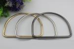 Fashion bag accessory high-grade 3 colors nickel 120 mm iron d ring metal bag
