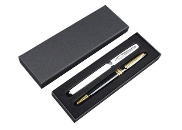 Buy cheap Black Empty Pen Gift Box Luxury 1200Gsm Cardboard Matt 189x82x36 mm Size from wholesalers