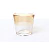 Buy cheap 72mm Half Amber Colored Glass Votives Handmade Pressed from wholesalers