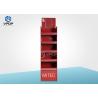 Buy cheap Ivory Board Cardboard Floor Displays 4 Shelves Durable For Promotional Kids Snacks from wholesalers