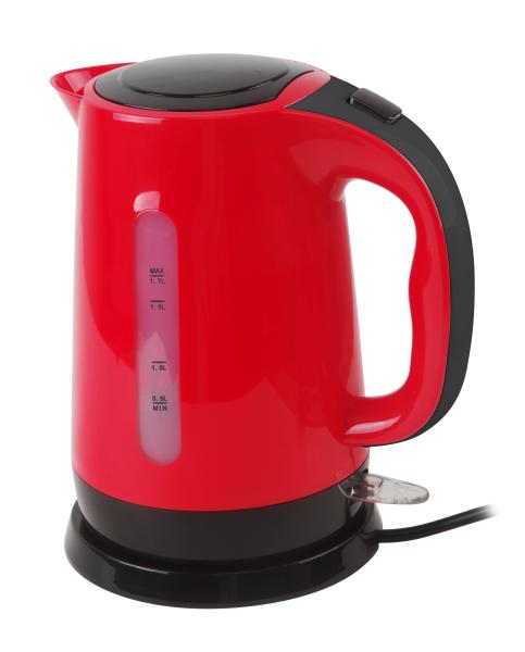 Buy cheap Red Smooth Plastic Electric Tea Kettle Water Boiling Kettle With Blue LED Light from wholesalers