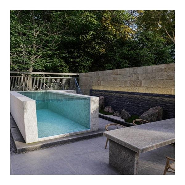 Buy cheap Acrylic Fiberglass Freestanding Container Swimming Pool TUV Certified for Family Sports from wholesalers