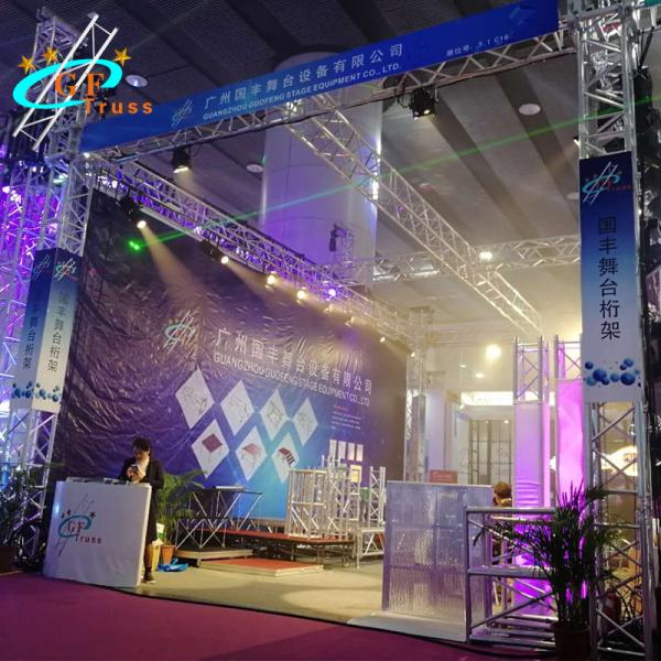 Quality DJ Trade Exhibition Booth Aluminum Lighting Truss Steel Structure for sale