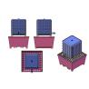 Buy cheap STEEL Drum Containment Pallets For Chemical Acids Corrosives Liquid Distributed Load 1300kg from wholesalers