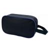 Buy cheap Black Custom Cosmetic Bags for Men , Plain Nylon Gift Packing With Handle from wholesalers
