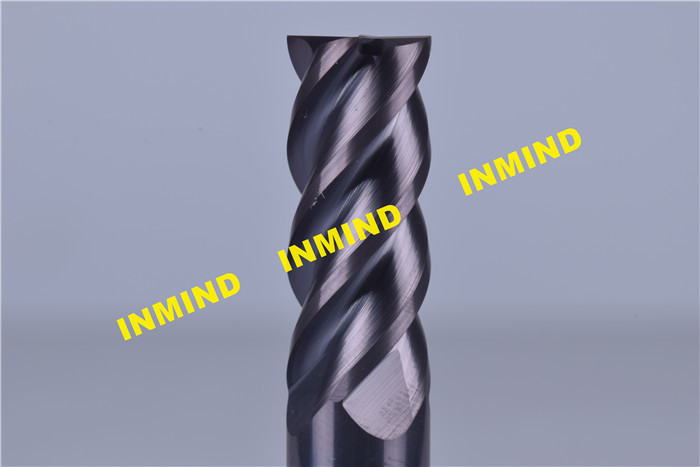 Square End Mill SiN Coating Cnc Router End Mills , Carbide Rod K55 Milling Machine Cutting Tools