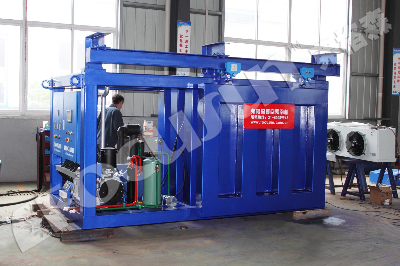 PLC Controlled Industrial Water Chiller for Long-Term Vegetable Preservation and Cooling