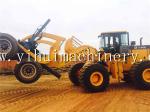 WY978J 12 Ton Forklift Wheel Loader With Log Grapple For Big Diameter Wood Log