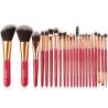 Buy cheap 22 Pieces Wood Handle High Quality Makeup Brushes Fan Brush best make up brush from wholesalers