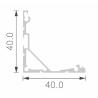 Buy cheap 40x40mm 45D Aluminium Extrusion Corner Profiles from wholesalers