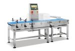 Buy cheap Conveyor Belt Check Weigher Machine Air Blower Swing Arm Pusher from wholesalers