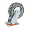 Buy cheap Zinc Plated Heavy Duty Rubber Free Caster Wheel 100mm/125mm/150mm/200mm Diameter from wholesalers